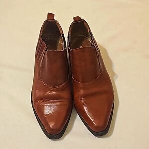 Cougar vintage western leather booties size 7.5